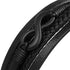 personalisiert mit gravur infinity unendlichkeit lederarmband herren geflochten nice uniqal black geflochten